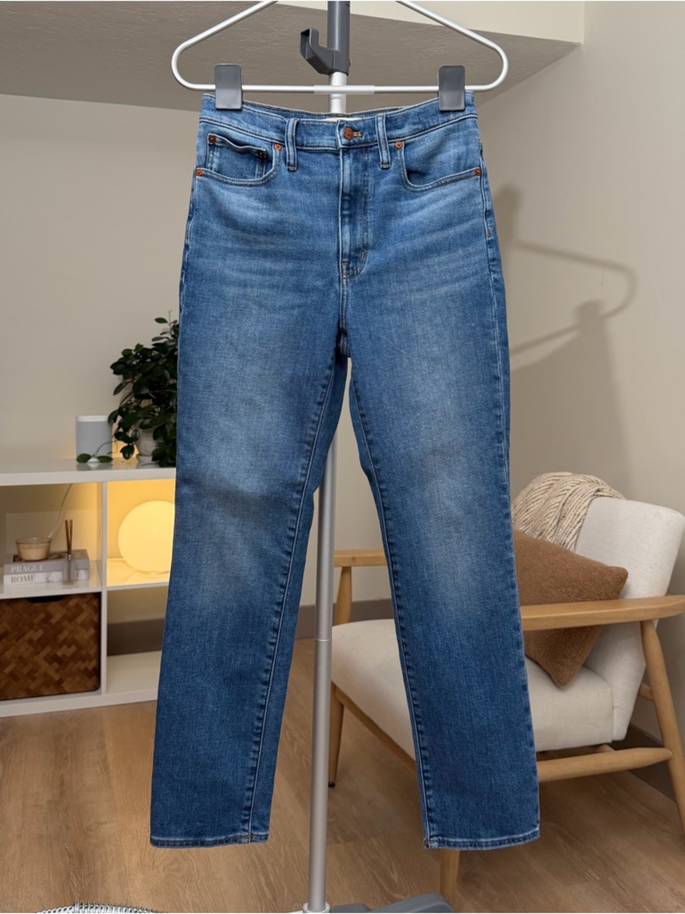 Women’s | Madewell High Rise Slim Boy Jean, Medium Wash | Size 27